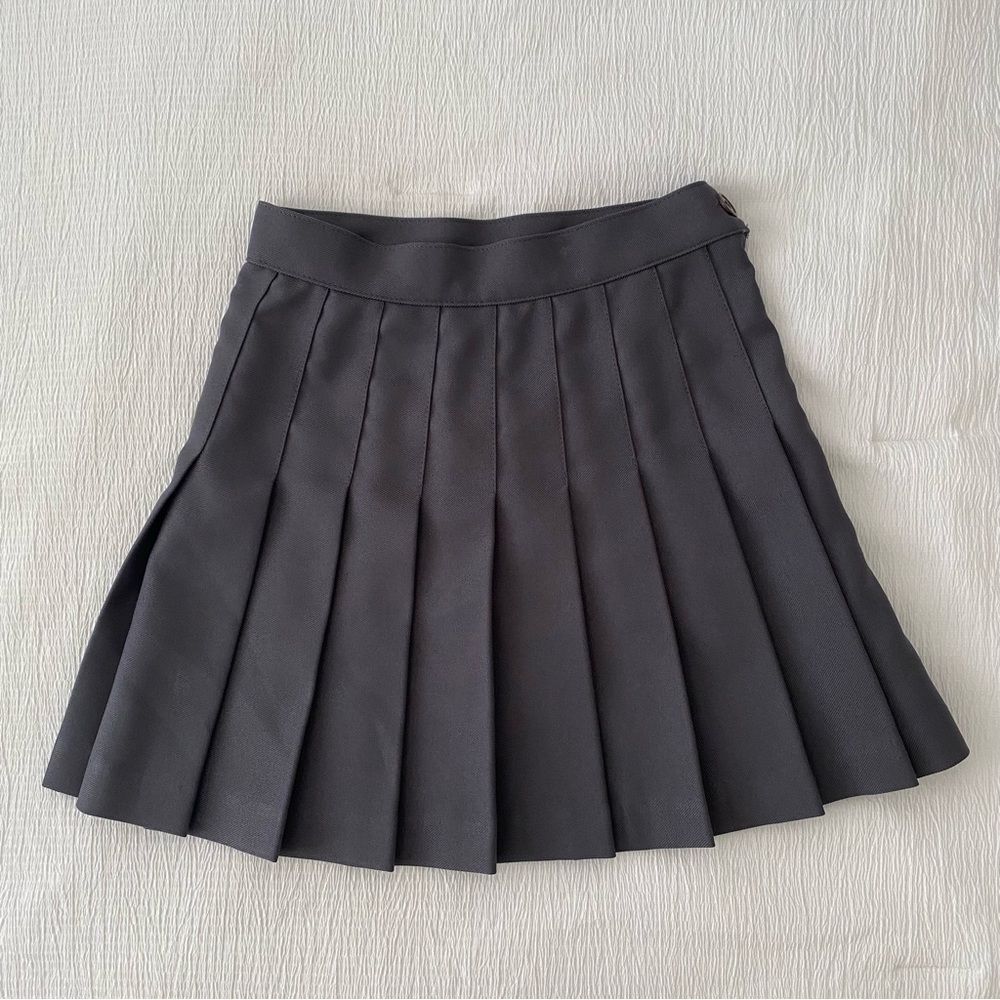 Los Angeles Apparel tennis skirt in gray XS